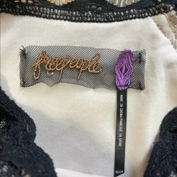 Free People Whimsy Goth Black Lace Overlay dress, Wednesday Adams, Parties, XS - Picture 6 of 12